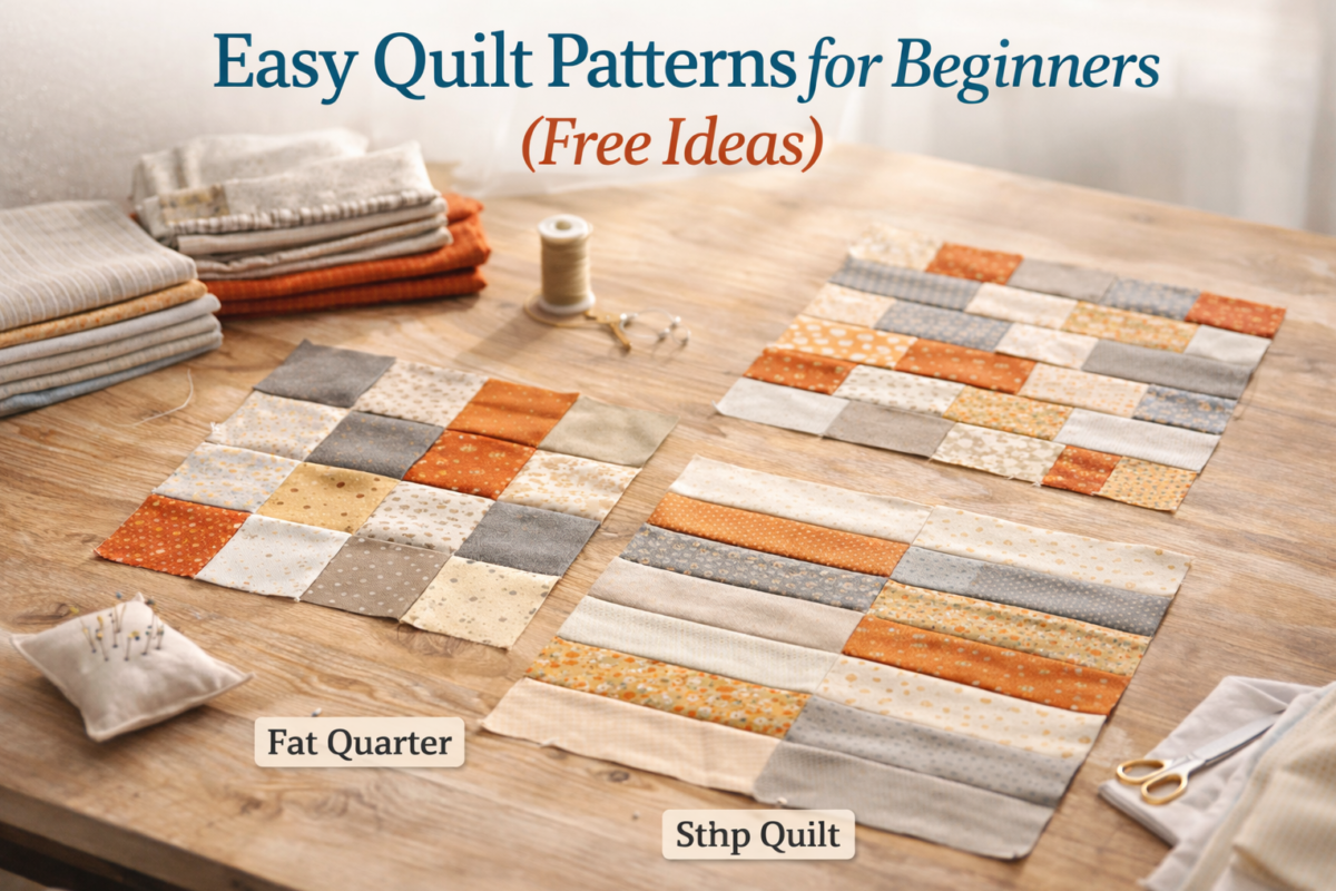 Easy Quilt Patterns for Beginners (Free Ideas)