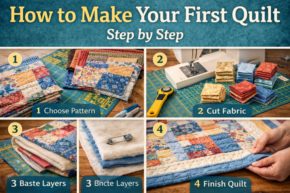 How to Make Your First Quilt Step by Step