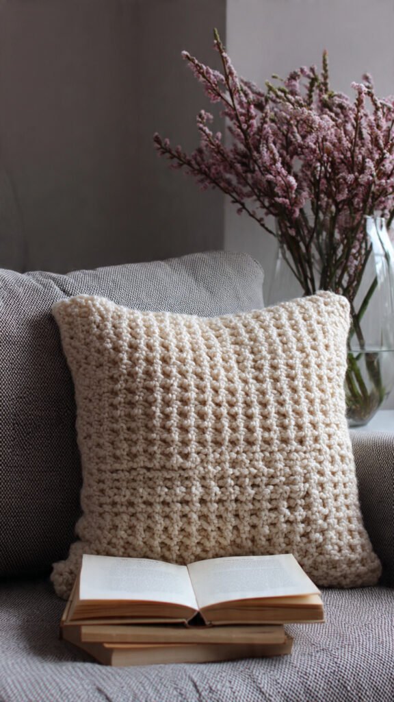 Modern Solid Crochet Pillow Cover: A Beginner-Friendly Home Décor Pattern
