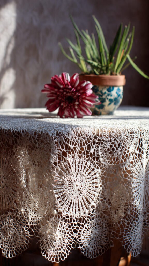 How to Make a Crochet Tablecloth Step by Step