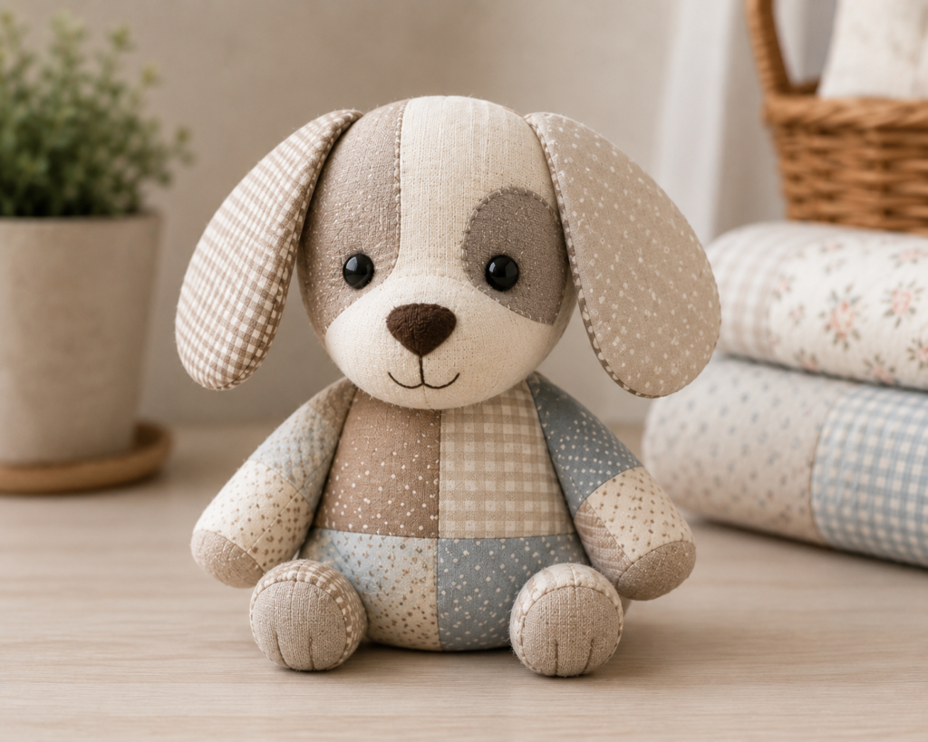 How to Make a Patchwork Puppy for Beginners: Complete Step-by-Step Tutorial With Measurements and Details