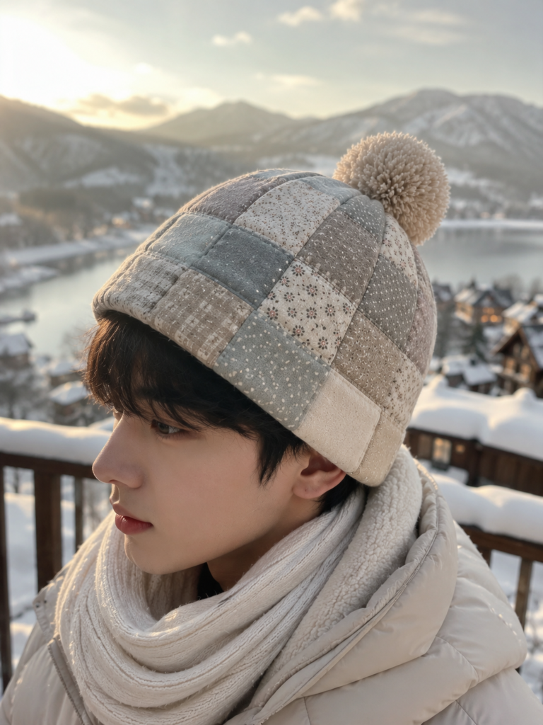Patchwork Winter Hat for Beginners: Complete Step-by-Step Guide With Measurements